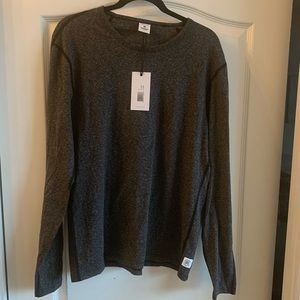 Reigning Champ LIGHTWEIGHT JERSEY LONG SLEEVE heather black brand new with tags